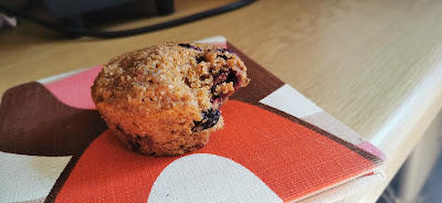 Snowflake Bran, blueberry and lemon zest muffins