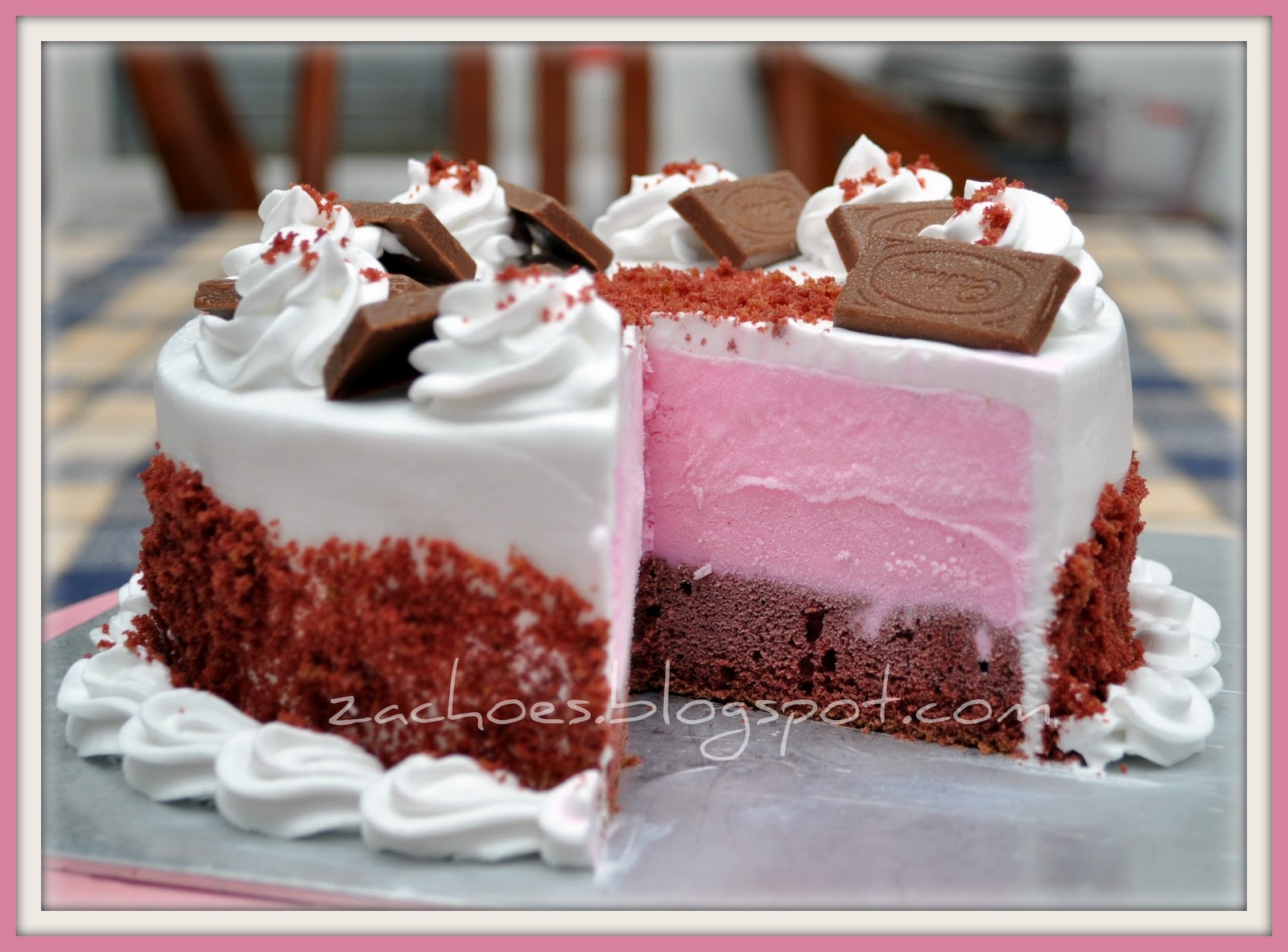 Aku.Zack Cakery: Resepi Red Velvet Ice-Cream Cake