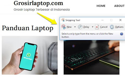 Cara Membuat Screenshot atau Capture Gambar di Laptop