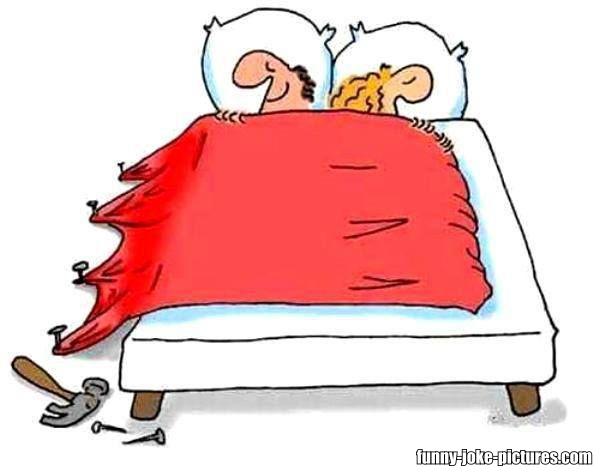 Funny Marriage Bed Covers Cartoon Picture | Funny Joke Meme Pictures