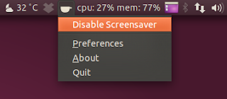 Caffeine Application Indicator Ubuntu 11.04
