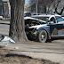 CONFUSED PEOPLE RUN OUT OF THEIR HOUSES IN CHICAGO AFTER COP CRASHES CAR INTO A TREE