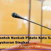 Contoh Naskah Pidato Kata Sambutan Program Syukuran Singkat ( 4 Pola
Pidato Terbaik )