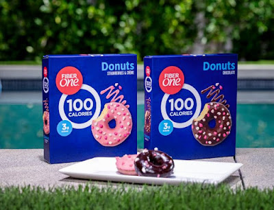 Two boxes of Fiber One Donuts.