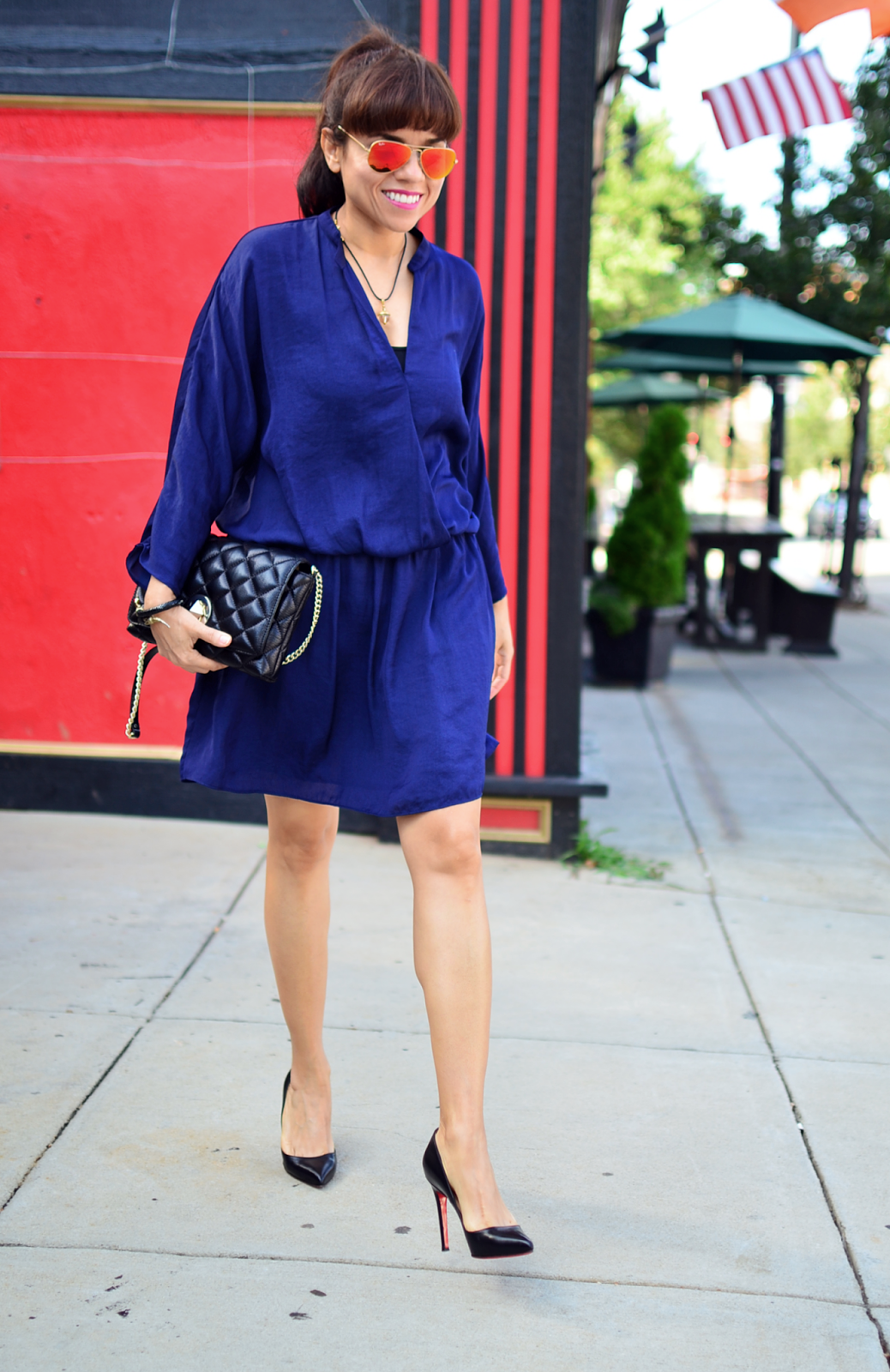 Outfit with cobalt blue 