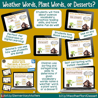Weather Word, Plant Word, or Dessert?