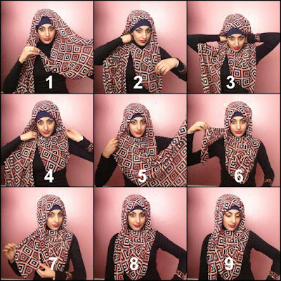 Cara Memakai Hijab Simple
