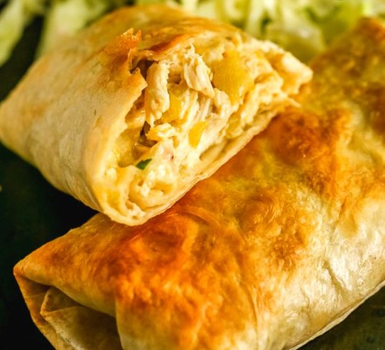 Easy 30-Minute Chicken Chimichanga Recipe #appetizers #dinner