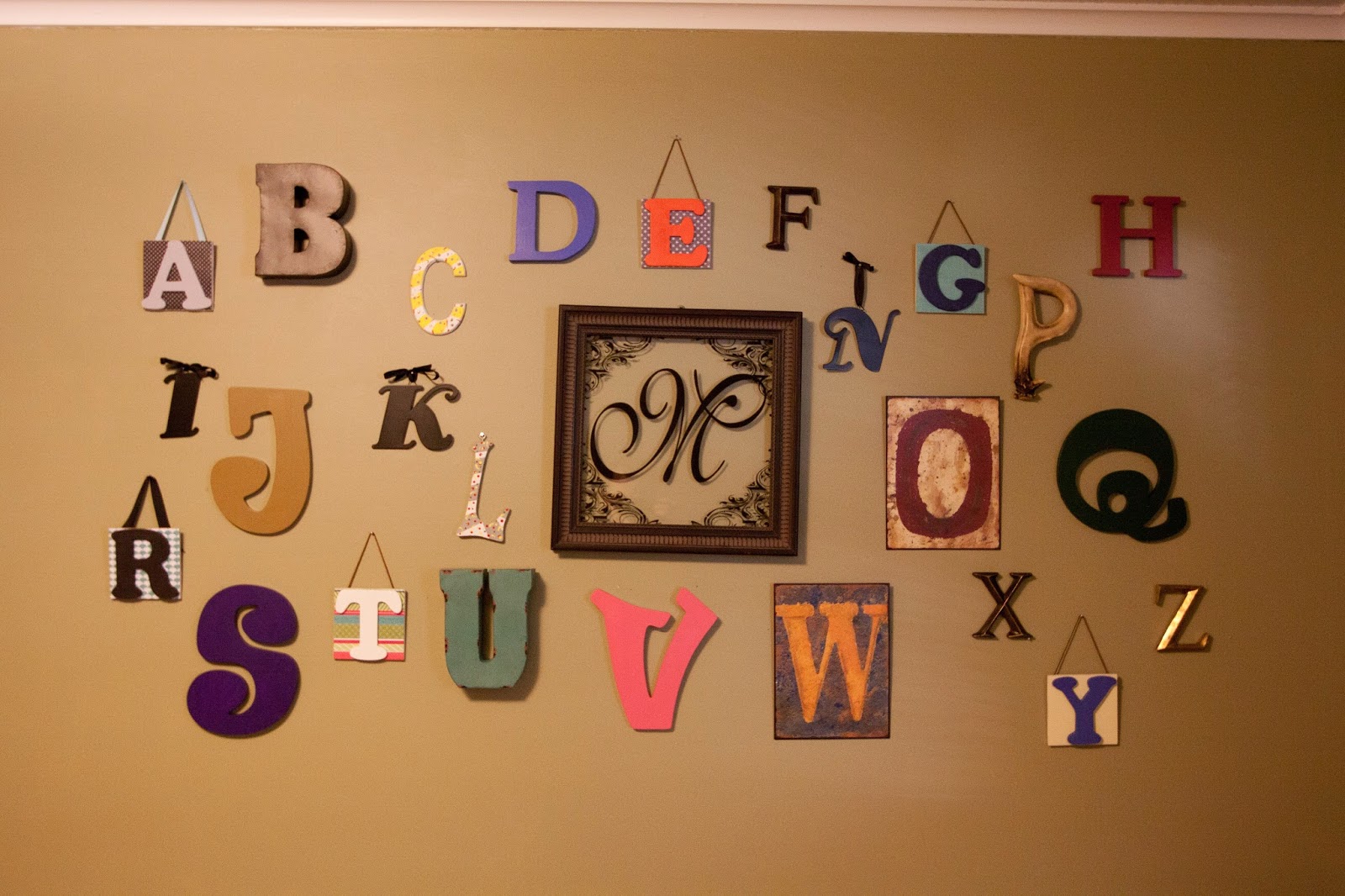 Did YOU hear about the MORGANS?: Alphabet Wall {Nursery Decor}