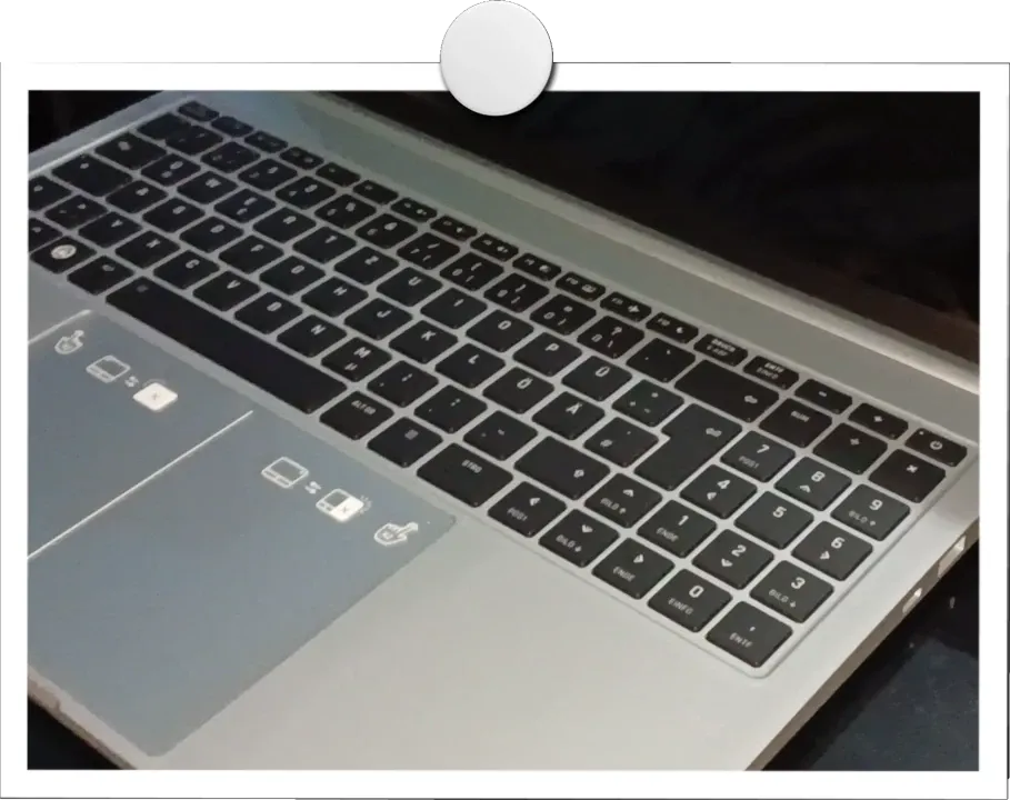The InfinityBook Pro 16 Gen8 Keyboard & Touchpad