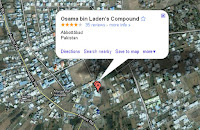 map location of osama's compound abbottabad