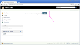 Jenkins  restart Jenkins using url ( manualy ) - tutorial screenshot 3