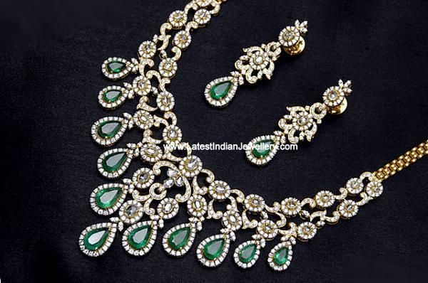 Stunning Unique Designer Indian Diamond Jewellery sets with Pearls and ...