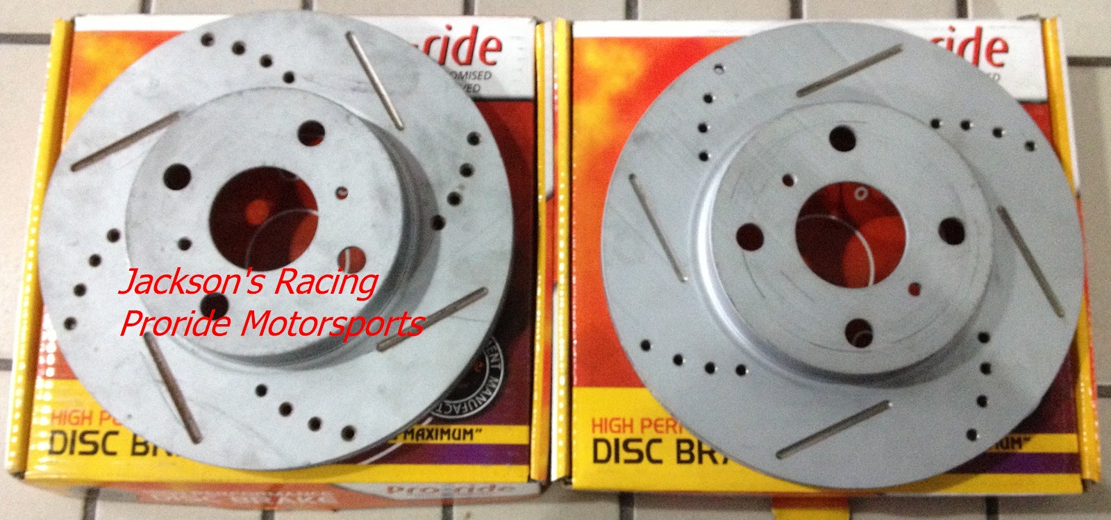 Pro-ride Motorsports: Proride Cross-Drilled & Slotted Disc 
