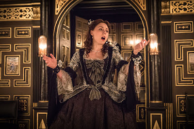 Kelly Price as Mrs Cibber - Sam Wanamaker Playhouse- photo Marc Brenner