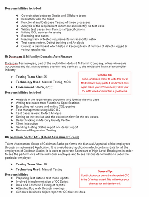 resume formatting. hot Above is a resume format