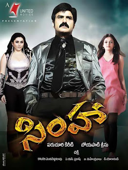 Poster Of Simha (2010) In Hindi Tamil Dual Audio 300MB Compressed Small Size Pc Movie Free Download Only At worldfree4u.com