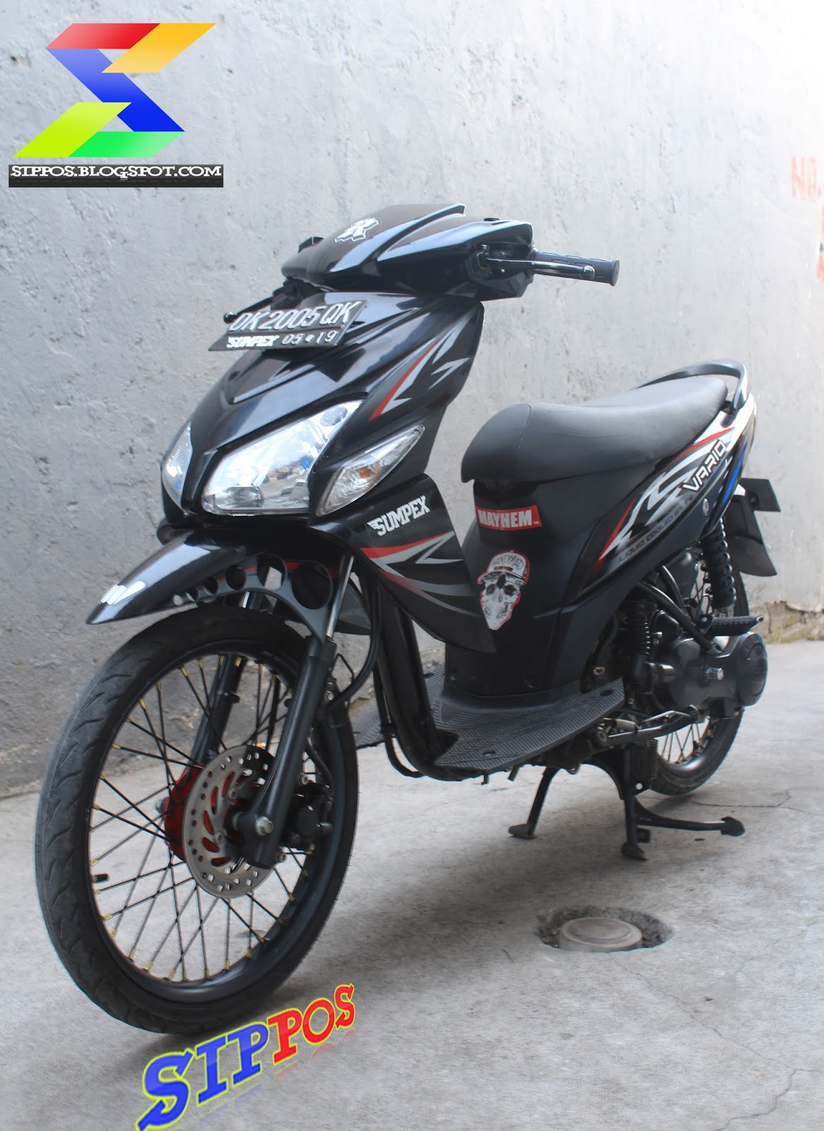 20 Gambar Modifikasi Honda Vario CW Terbaru 2015 Ala Drag Simple