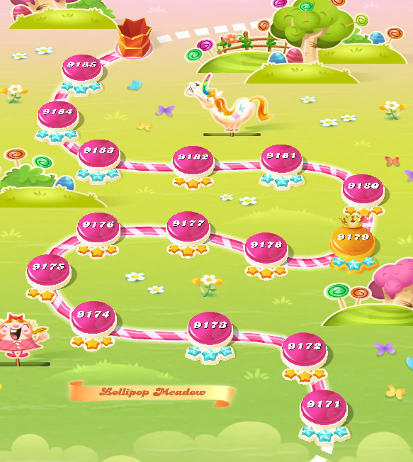 Candy Crush Saga level 9171-9185