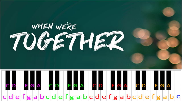 When We're Together by Sleeping At Last Piano / Keyboard Easy Letter Notes for Beginners