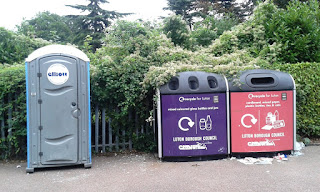 Photo of a portaloo in Luton