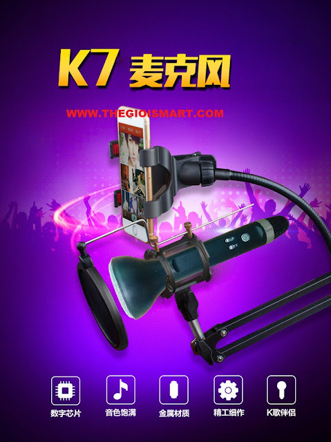 Micro Karaoke Bluetooth K7 cực hay