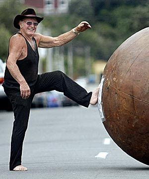 World's largest leather football