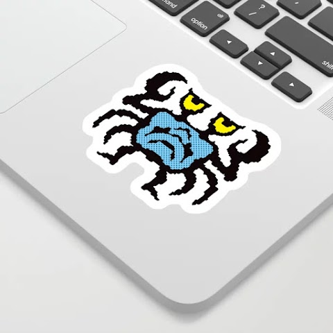 Society6:Grumpy blue crab man