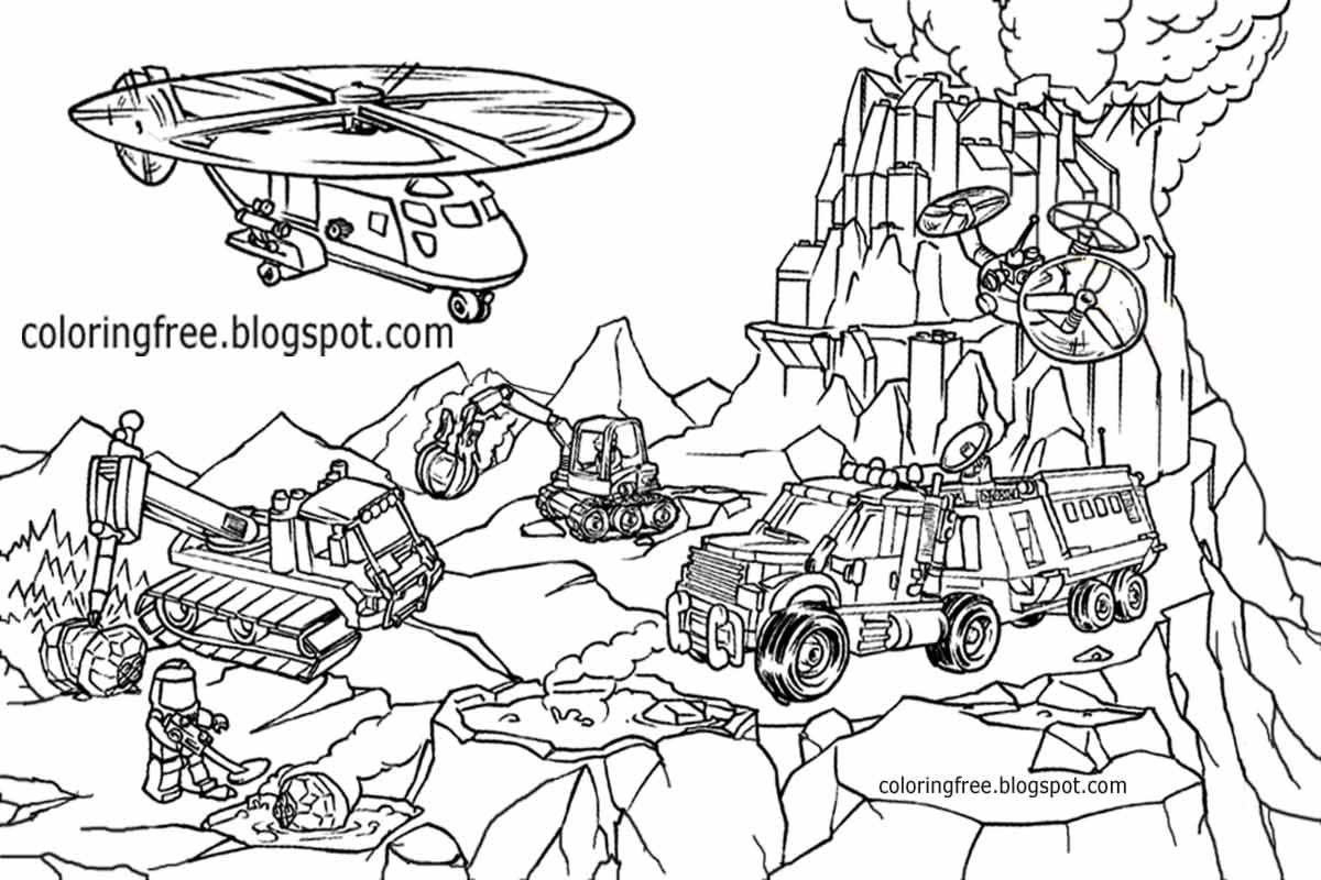 Printable Lego City Coloring Pages For Kids Clipart Activities Printable Coloring Pages