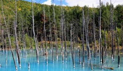 Warna Kolam Biru Yang Dapat Berubah-ubah Secara Alami