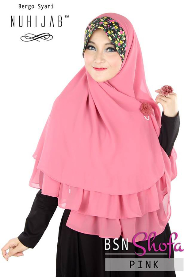 Jilbab, Baju Muslim Online : Jilbab Syar'i Nuhijab BSN Shofa