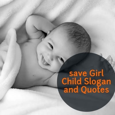 save girl child slogan and quotes images