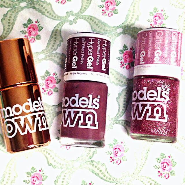 Models Own HyperGel Twilight, HyperGlitter Crystal Pink, Chrome Colour Copper | ACupofT