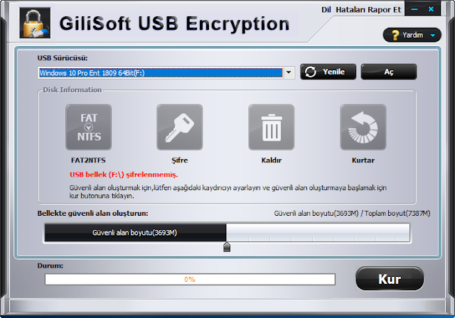 GiliSoft USB Stick Encryption 6.3.0 Türkçe indir