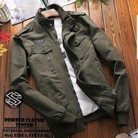 Jual Jaket Boomber Classik Canvas Pria - Kota Binuang