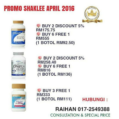 Promo Shaklee April 2016