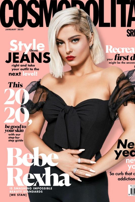 Bebe Rexha on the Cover of Cosmopolitan Magazine -Sri Lanka Jan 2020