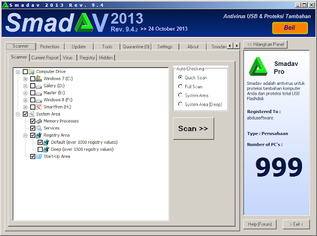 Download SmadAV Pro + Serial Key Update Paling Terbaru