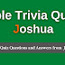 Telugu Bible Quiz Questions and Answers from Joshua