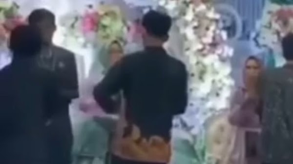 Video Viral Cowok Datangi Pernikahan Cewek yang Masih Jadi Pacarnya, Bawa Seikat Bunga....