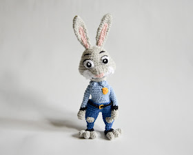 Krawka: Judy Hopps bunny from Zootopia crochet pattern by Krawka