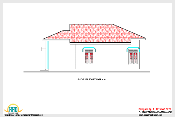 side elevation 2D