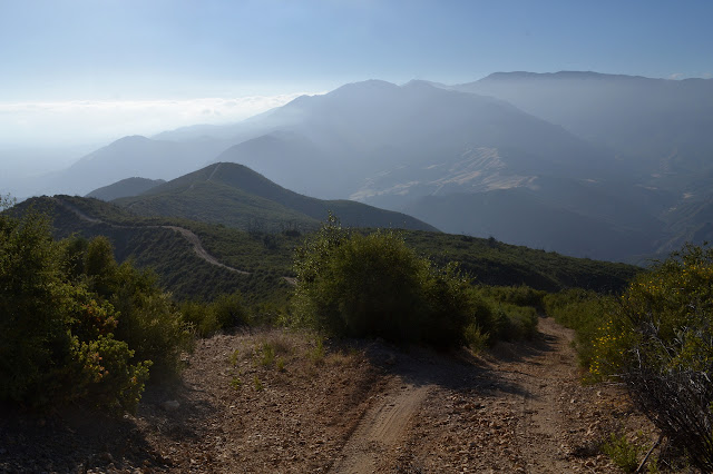 road along the ridge