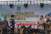 Pabung 0819 Hadiri Peringatan Bulan Bhakti Gotong Royong Masyarakat