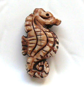 polymer clay ivory bead