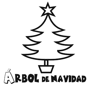 Árbol de Navidad para colorear