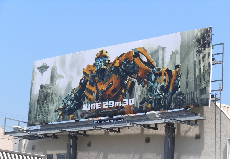 Bumblebee Transformers 3 movie billboard