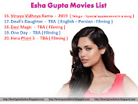 esha gupta movies,hindi, english, persian, from vinaya vidheya rama to hera pheri 3, picture, free download