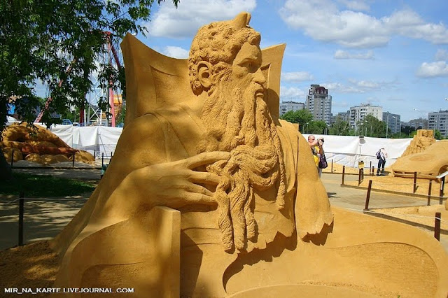 Amazing: Great Roman Empire Sand Sculpture Exhibition in Russia