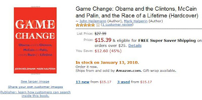 Game Change Book at Amazon